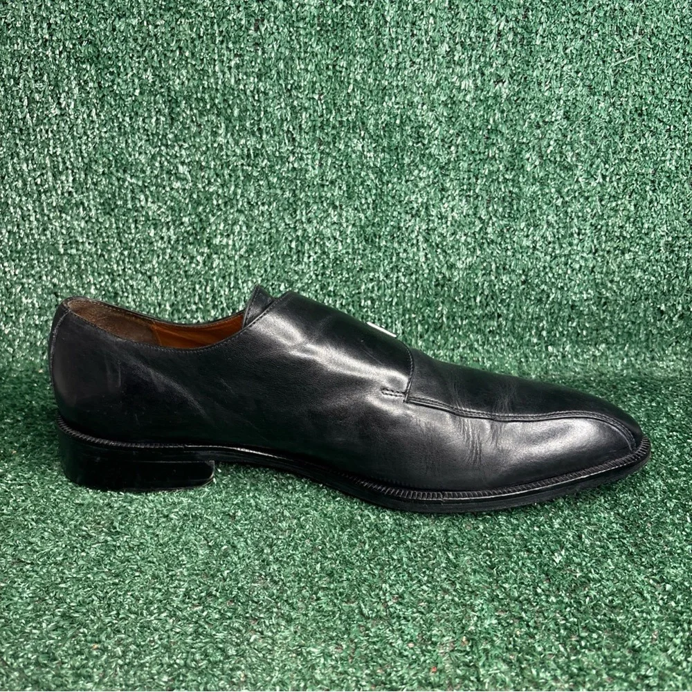 DONALD J PLINER ‘Azone’ Black‎ Double Monk Strap Dress Shoes Mens Size 14 M